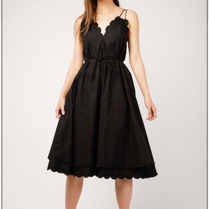 Apiece Apart Mirage Scallop Midi Dress